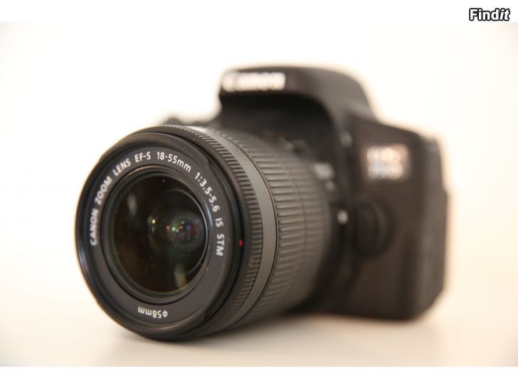 Myydään Canon EOS 750D + Canons 18-55 objektiv