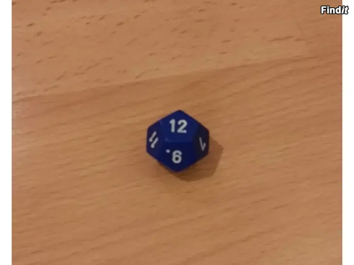 Myydään D-12 sininen erikoisnoppa 12-sivuinen D12 Dice -hinta 3e