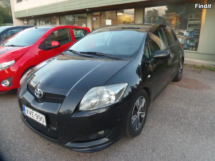 Myydään HIENO TOYOTA AURIS 5D 2,2 D CAT MUSTA 2008-9 NOPEA