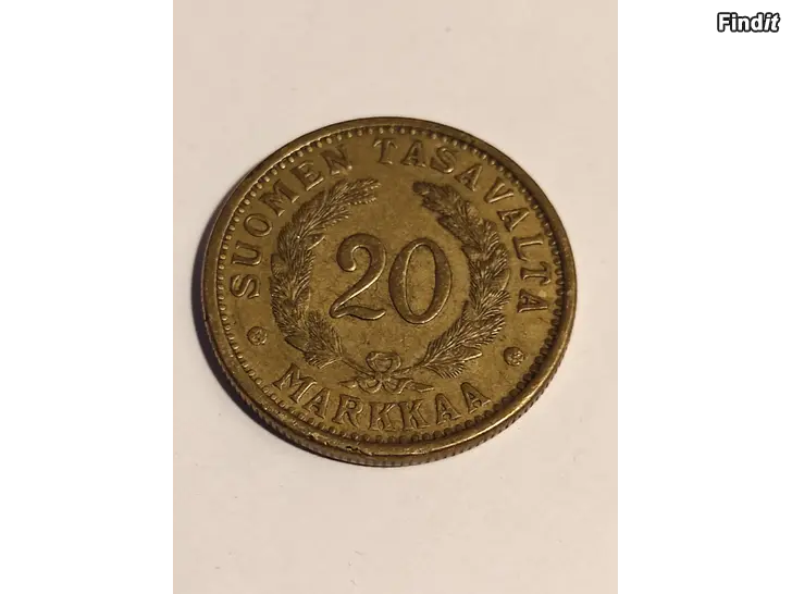 Myydään 20 Markkaa, kolikko. -1939