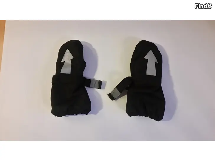 Myydään Ciraf rukkaset fleecevuorella koko 5-6 mustat  -2e
