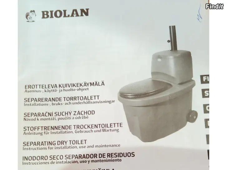 Säljes Biolan Torrtoalet Vit