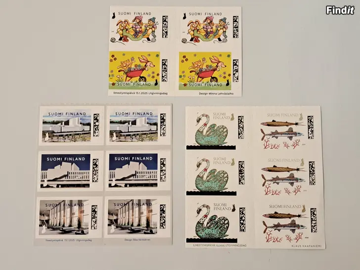 Säljes Postimerkit/ Ikimerkit 16 kpl, postituoreet