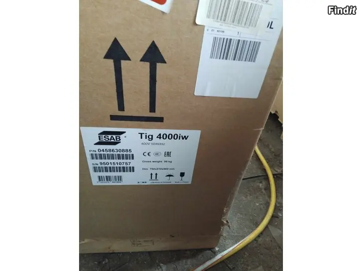 Säljes Esab aristo tig 4000iw TA6