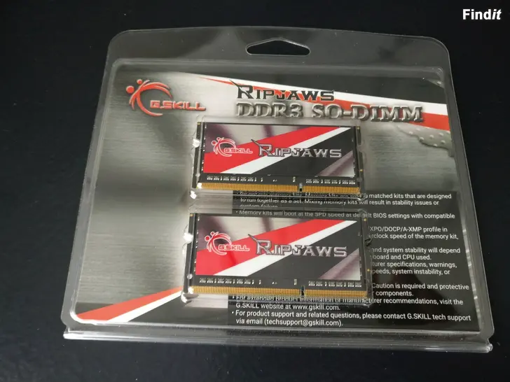 Säljes Säljer G.SKILL Ripjaws SO-DIMM 8GB