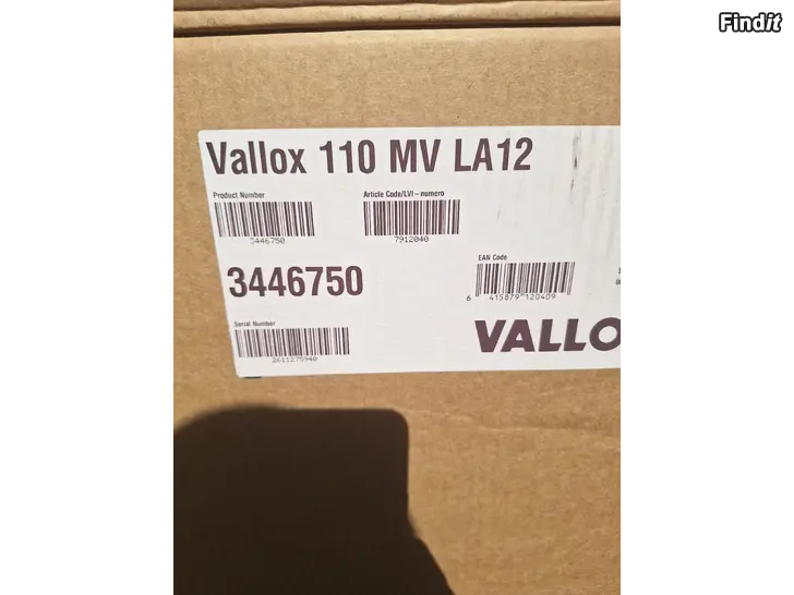 Myydään Vallox 110 MV La