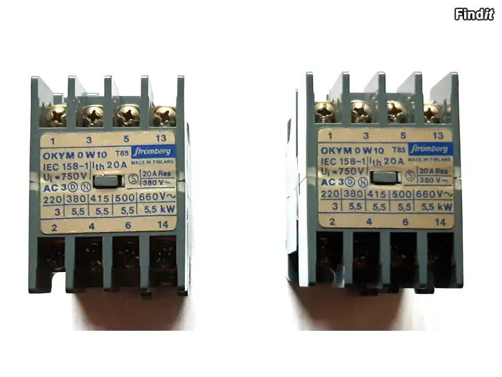 Myydään 2kpl.STRÖMBERG OKYM 0W10 kontaktoria