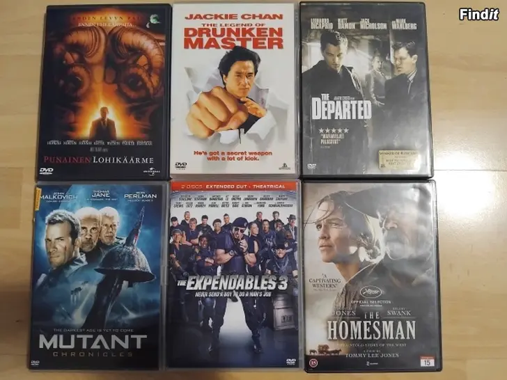 Myydään DVD ELOKUVIA