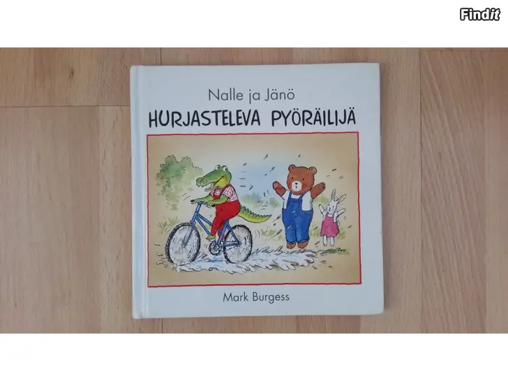 Myydään Nalle ja Jänö Hurjasteleva pyöräilijä -hinta 3e