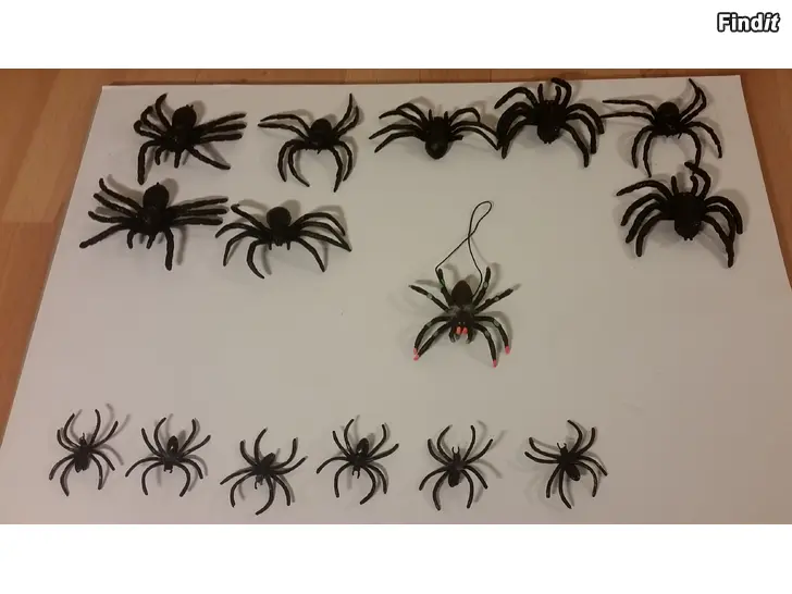 Säljes Hämähäkit 15 kpl muovia  -5e