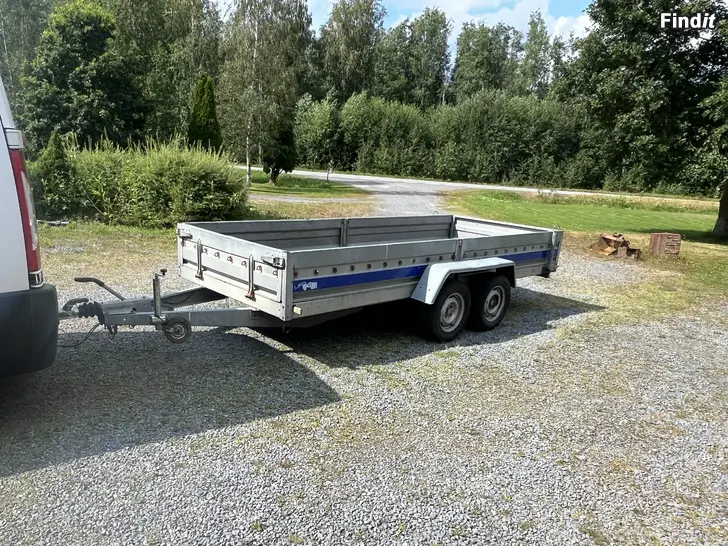 Säljes Bilsläpvagn Tavarapoksi 150x400cm. 2000kg