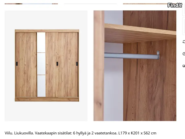 Säljes Klädskåp / Vaatekaappi