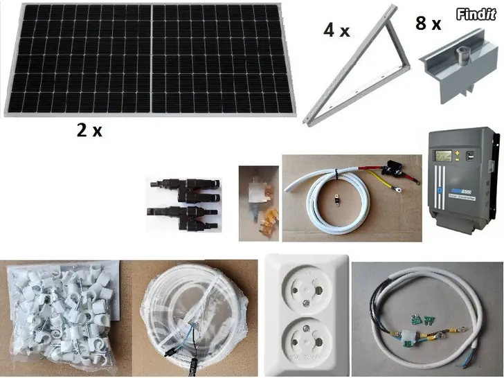 Säljes Solelsystem 2x470W 60A Till sommarstuga, nytt, garanti