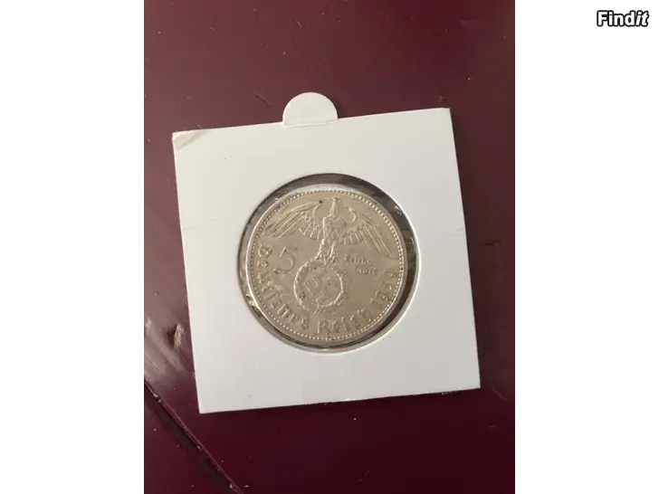 Säljes 5 reichsmark i Silver