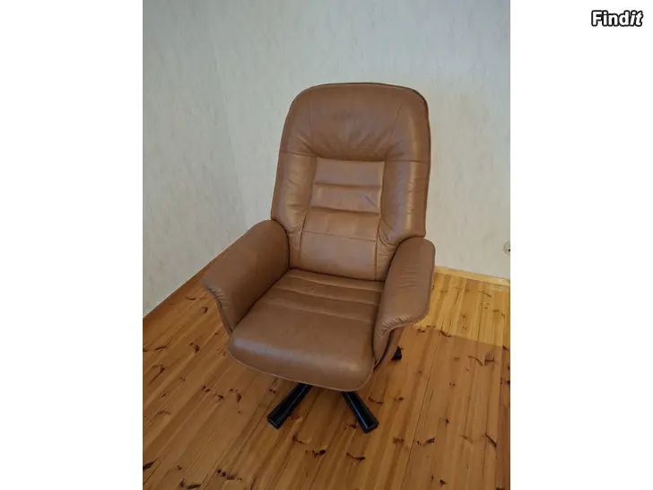 Myydään pyörivä nojatuoli, nahkatuoli, tv-tuoli -100e