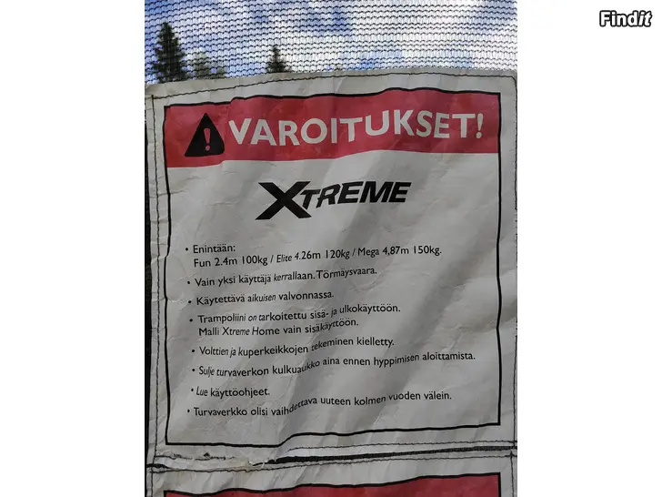 Myydään Trampoliini Elite 4,2 m