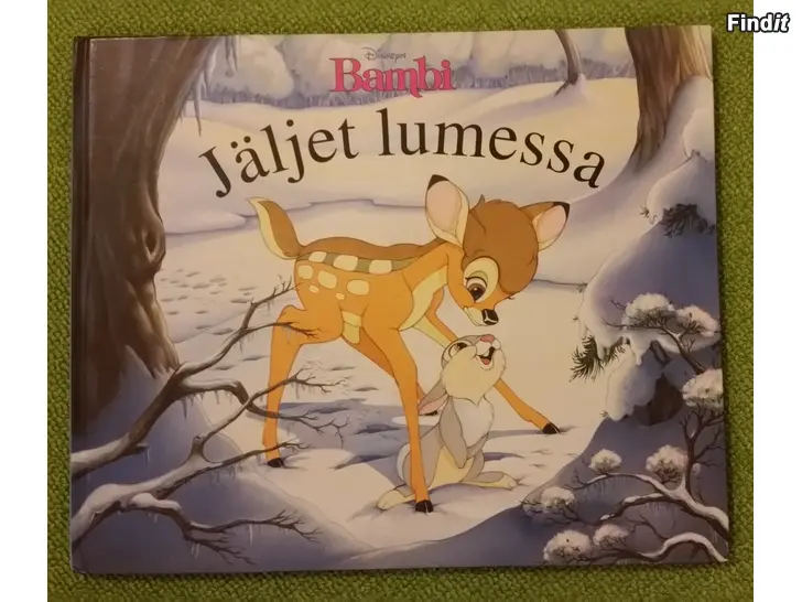 Myydään Disney Bambi Jäljet lumessa lastenkirja -hinta 4e