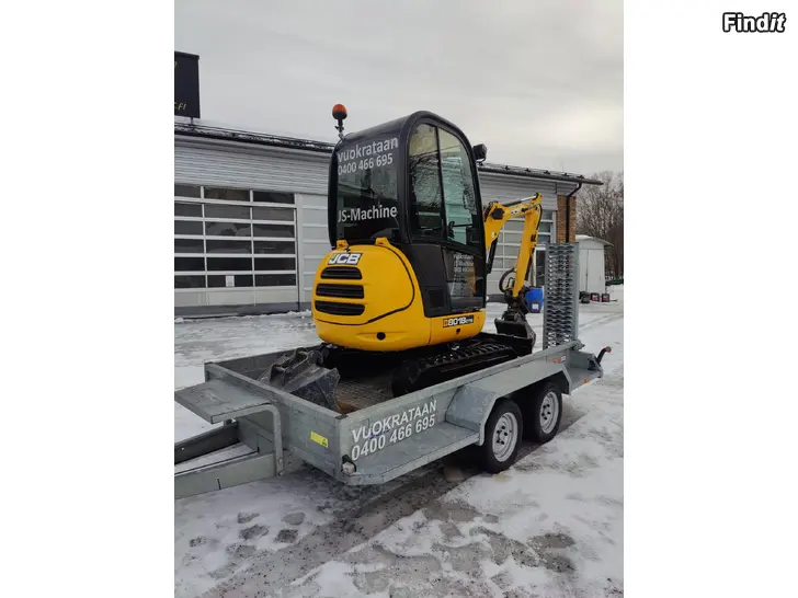 Uthyres MINIKAIVURI TRAILERILLA