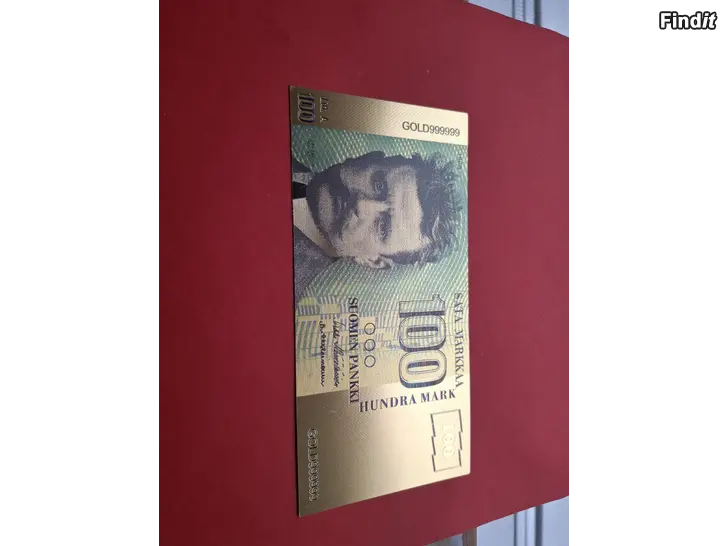 Säljes 10 Mark sedel 1986 förgylld