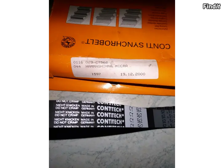 Myydään Jakopään hihna Nissan Micra Daihatsu 82-93