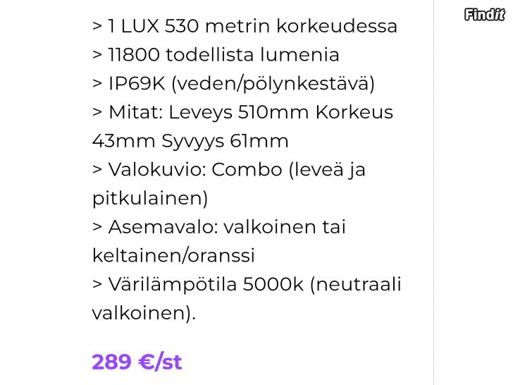 Myydään NY Ledson Epix20+ powerboost 180W ledramp+kopplingssats