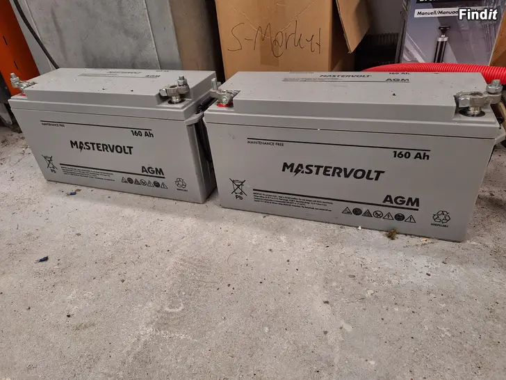 Säljes 2st Mastervolt 12v 160Ah akkun