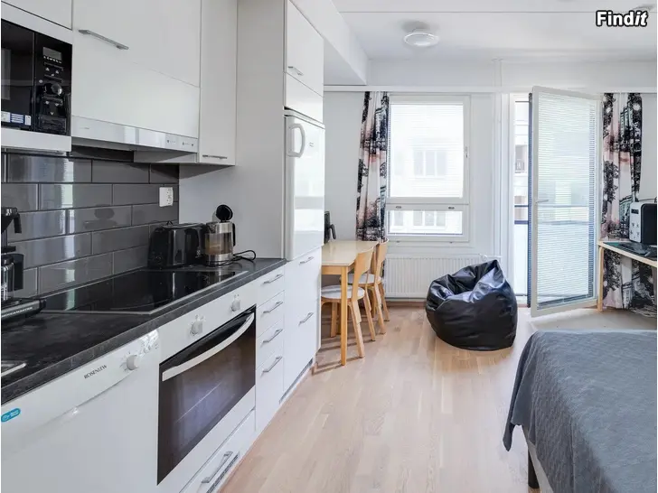 Vuokrataan Hyväkuntoinen yksiö Vaasan keskustassa teatterikorttelissa