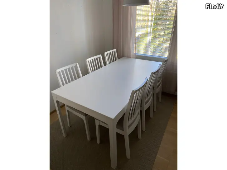 Myydään Ikea Ekedalen 6-hengen ruokailuryhmä