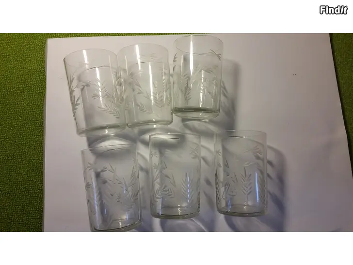 Myydään Vintage juomalasit 7kpl   -hinta 12e