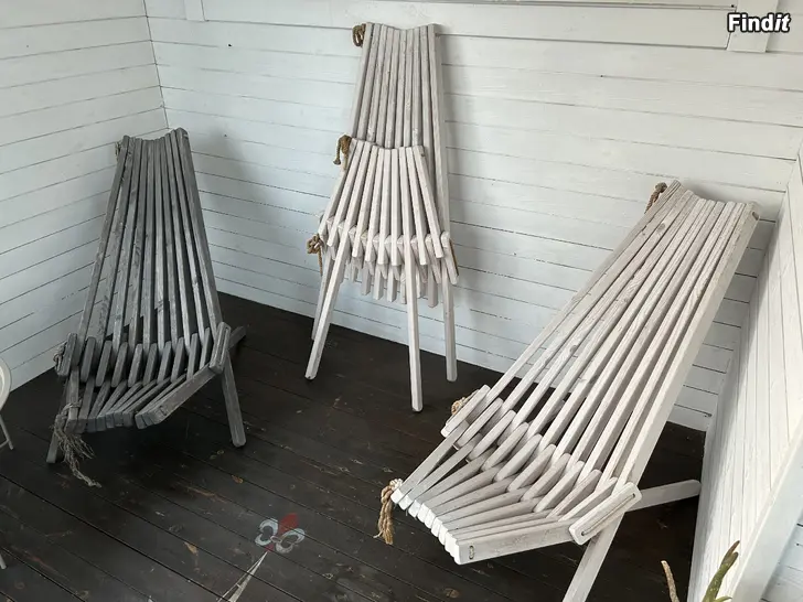 Säljes Trädgårdsstolar - 3st Ecofurn
