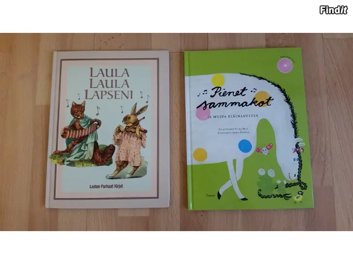 Säljes Laula laula lapseni ja Pienet sammakot ja muita eläinlaulua kirjat 8e