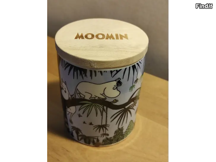 Myydään Muumi Moomin Viidakko  tuoksulyhty puukannella. Uusi