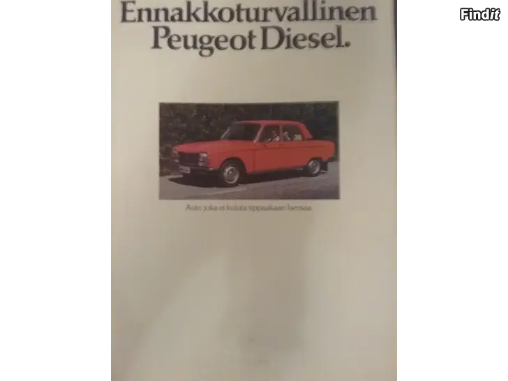 Myydään Peugeot diesel esite 70-luku