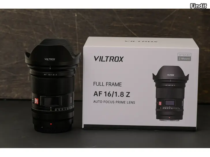 Myydään Uudenveroinen Viltrox 16mm f/1.8 AF Nikon Z