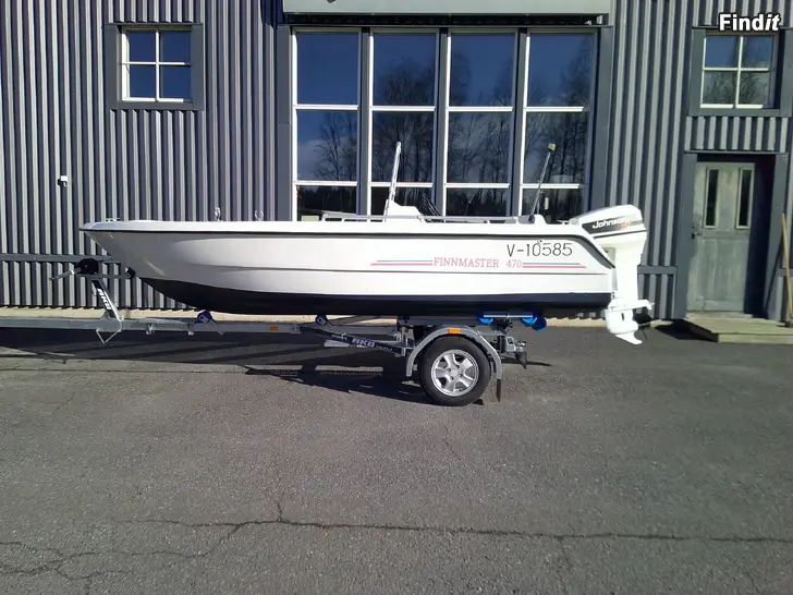 Myydään Finnmaster 470 + Johnson 40