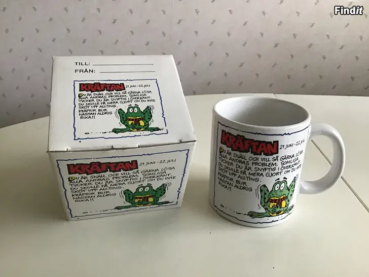 Säljes Mugg - Fin present till någon i Kräftans tecken