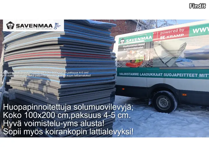 Myydään Koiran-,ym lämmin solumuovinen makuualusta,huopapinta