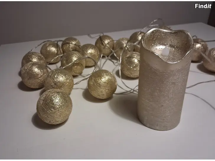 Säljes led ljusslinga och led blockljus