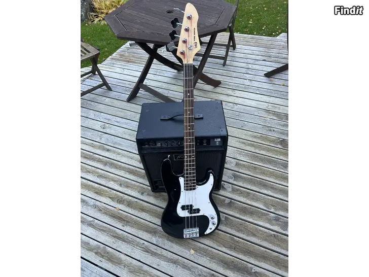 Myydään Basgitarr o förstärkare