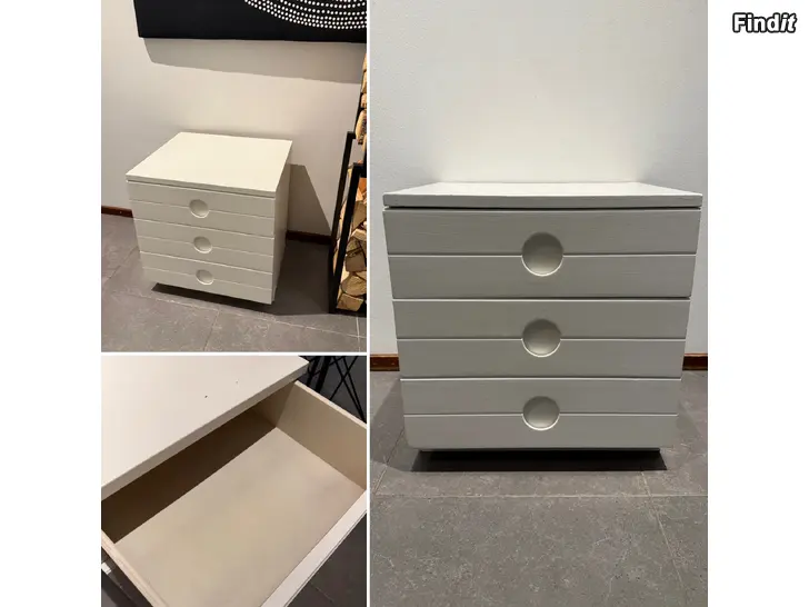 Myydään 2kpl Valkoinen yöpöytä, Muurame