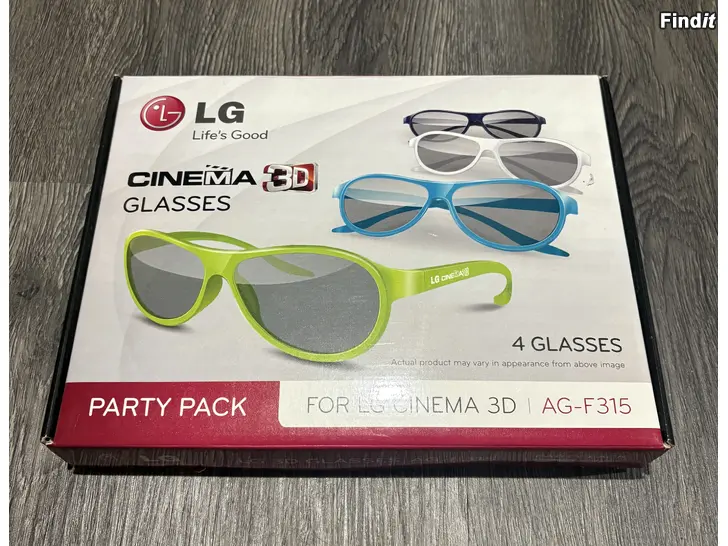 Annetaan LG Cinema 3D Party Pack  2 paket säljes