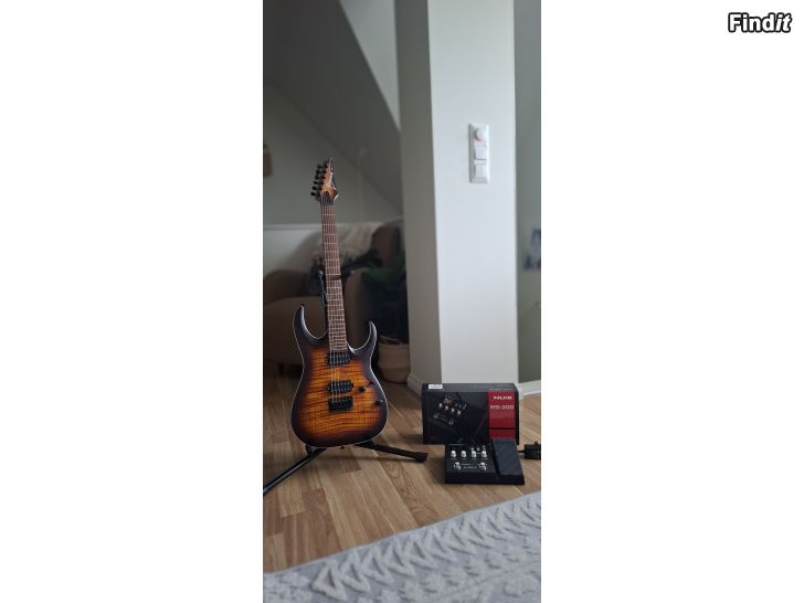 Säljes Elgitarr Ibanez RG och Nux ljudprocessor/effekt