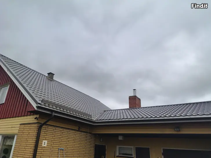 Säljes Mörkbrun takplåt