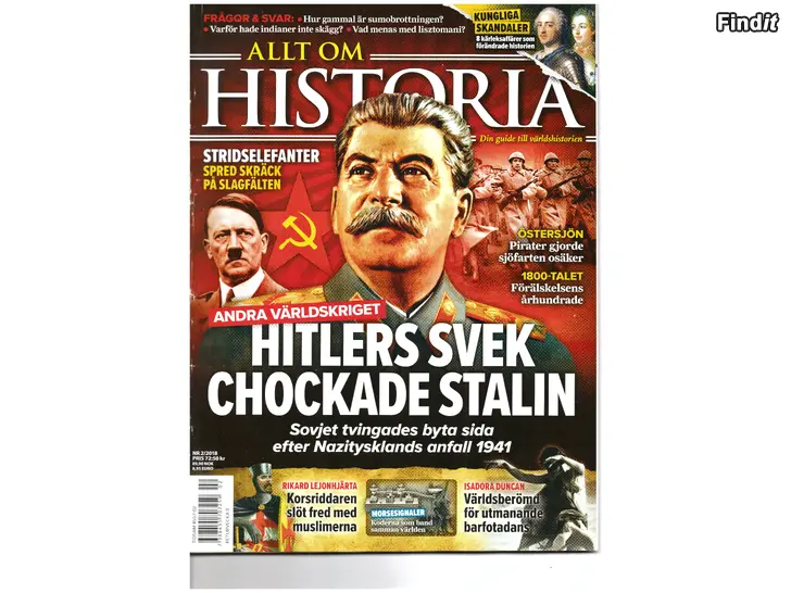 Säljes Allt om Historia Nr 2/2018