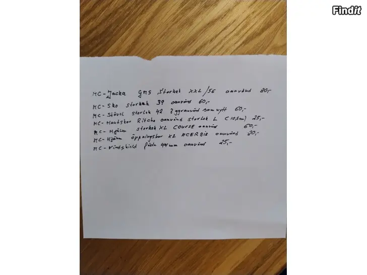 Säljes Allt är oanvänd och i bra skick