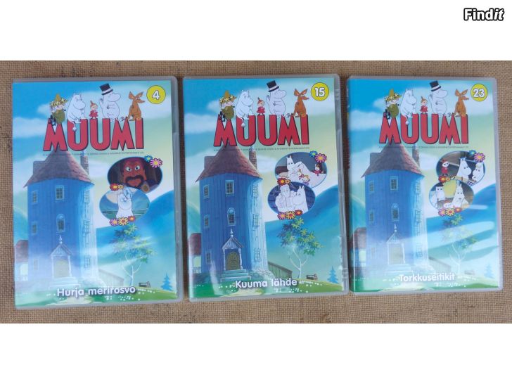 Myydään Muumi DVD 3 kpl