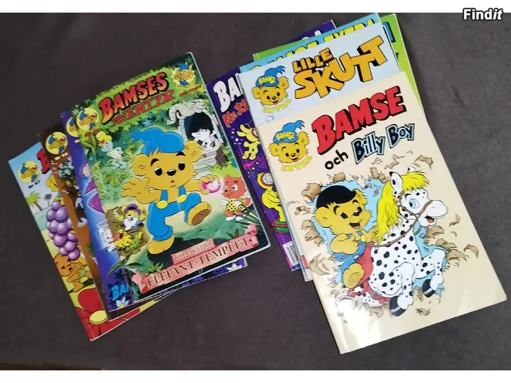 Säljes Bamse serietidningar och album