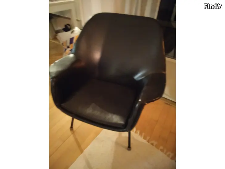 Säljes Läderfåtölj