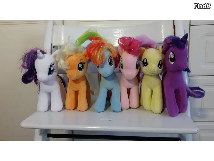 Myydään My Little Pony ystävykset pehmolelut n.18cm 6 kpl 5e/kpl