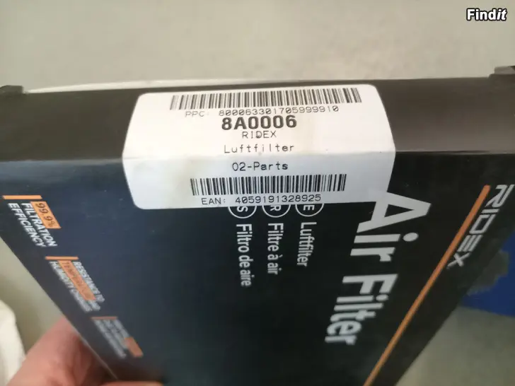 Säljes 8A0006 Luftfilter Nissan Primera
